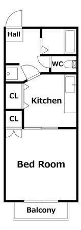 コスモヴィラ住吉の物件間取画像